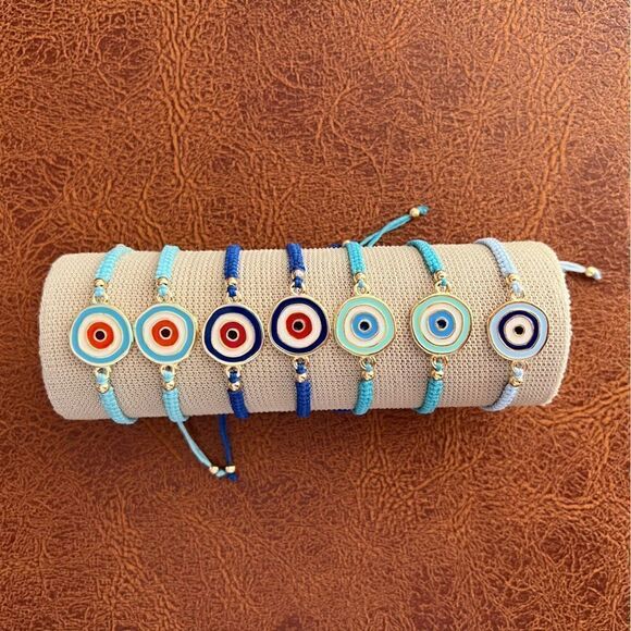 Evil Eye Lucky Macramé Protection Good Luck Bracelet NEW - Picture 4 of 5